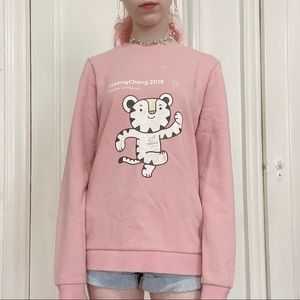 Pink Pyeongchang Olympics sweatshirt